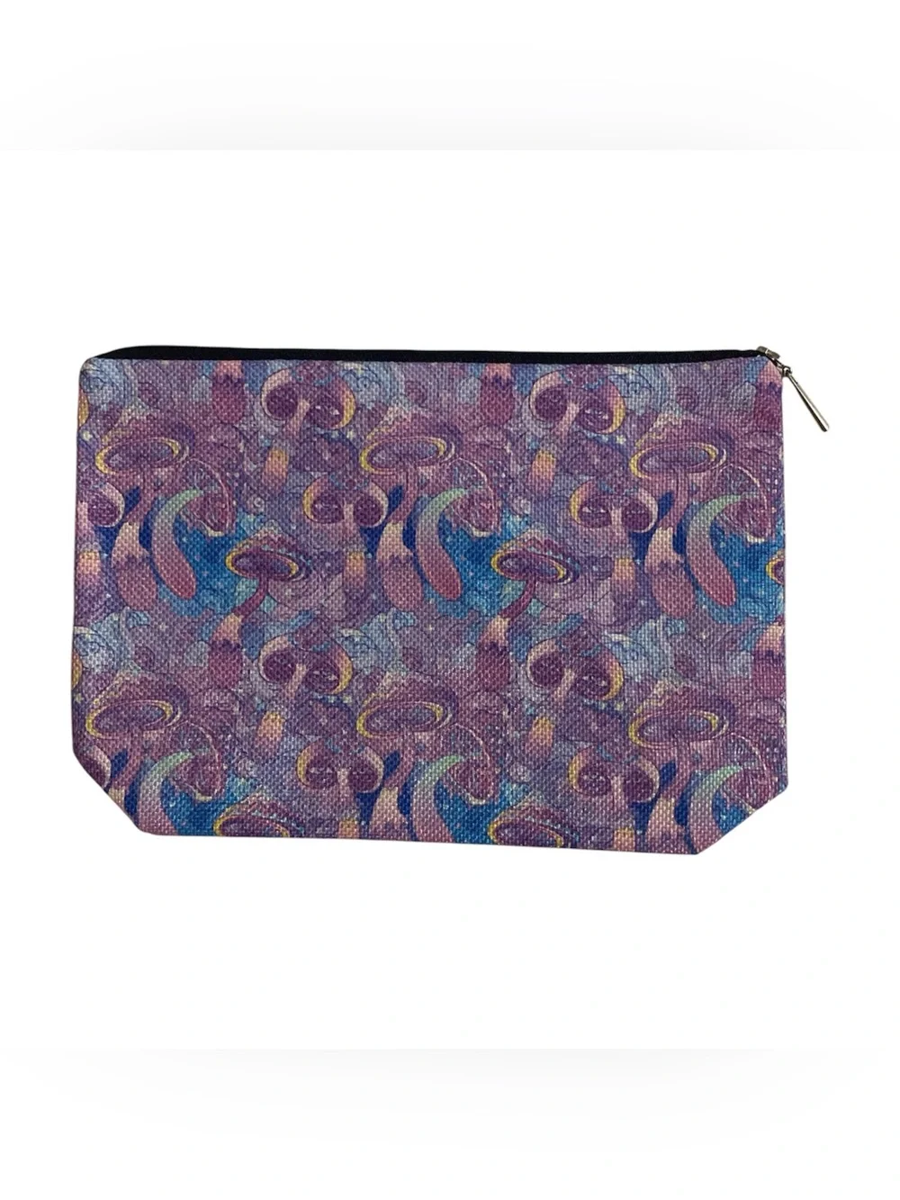 Purple Mushrooms Design Cosmetic Bag